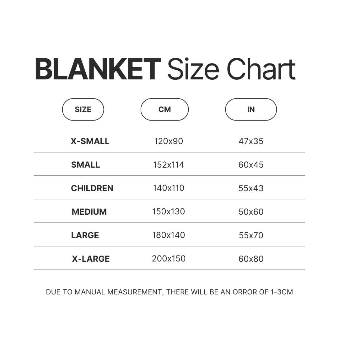 Blanket Size Chart - Westside Gunn Store